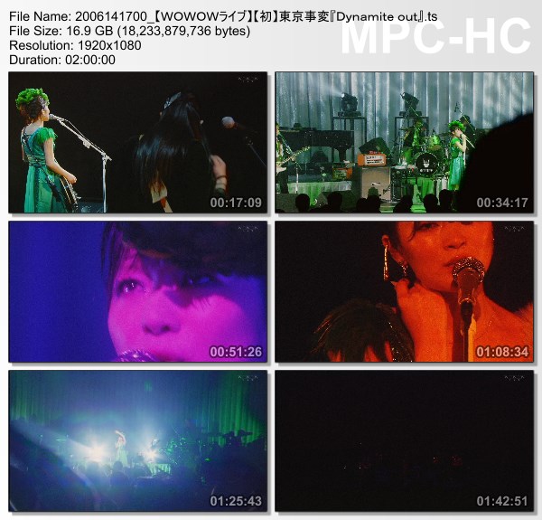 [TV-Variety] 東京事変 “Dynamite out” (WOWOW Live 2020.06.14)