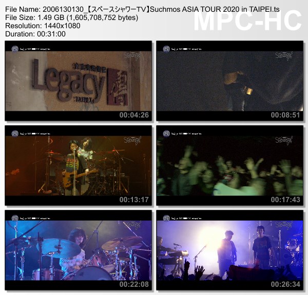 [TV-Variety] Suchmos – Suchmostyle SPECIAL “Suchmos ASIA TOUR 2020 in TAIPEI” (SSTV HD 2020.06.13)