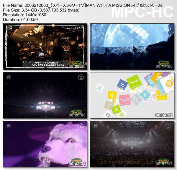 [TV-Variety] MAN WITH A MISSION 5周年記念特番 「PLAY WHAT U WANT TOUR」LIVE & 5th ANNIVERSARY SPECIAL HISTORY (SSTV HD 2020.06.21)