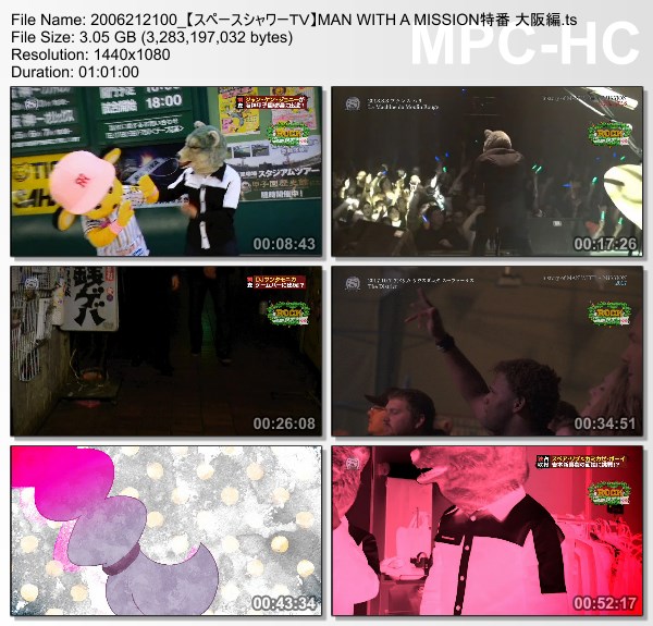 [TV-Variety] MAN WITH A MISSION特番 大阪編 (SSTV HD 2020.06.21)