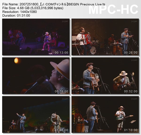 [TV-Variety] BEGIN Precious Live (J:COM Channel Hokkaido 2020.07.25)