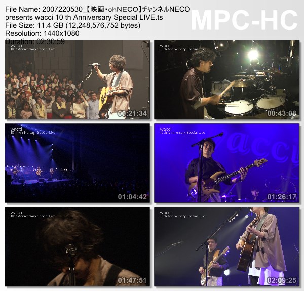 [TV-Variety] wacci 10th Anniversary Special LIVE (チャンネル NECO 2020.07.22)
