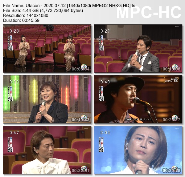 [TV-Variety] うたコン – 2020.07.12