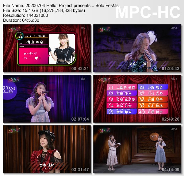 [TV-Variety] Hello!Project presents.「ソロフェス！」 – 2020.07.04