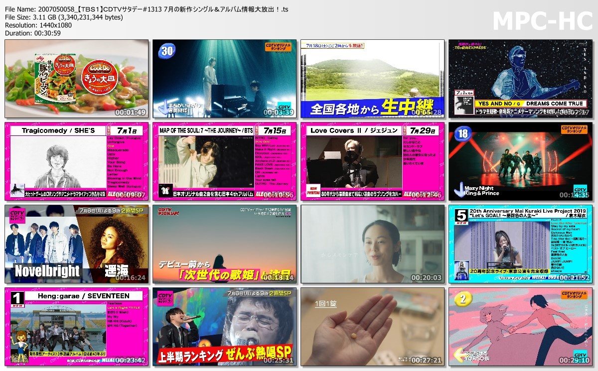 [TV-Variety] ＣＤＴＶサタデー (2020.07.04)