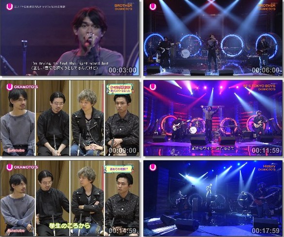 [TV-Variety] Uta-Tube “OKAMOTO’S Part 1” (NHKG 名古 2020.11.21)