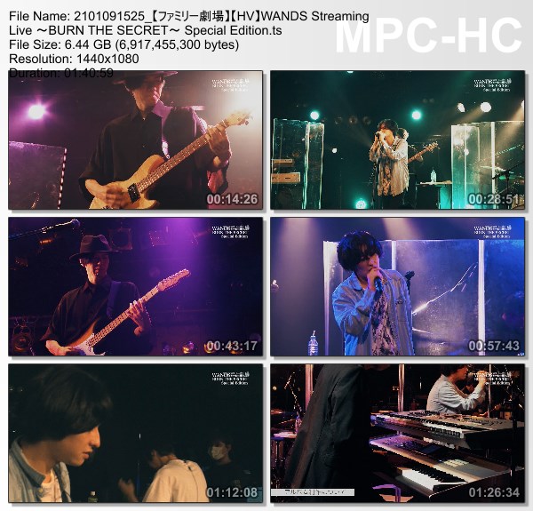 [TV-Variety] WANDS Streaming Live ~BURN THE SECRET~ Special Edition (ファミリー劇場 2021.01.09)