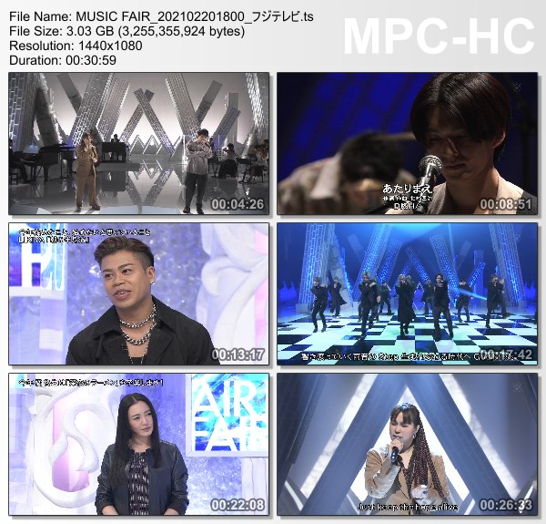 [TV-Variety] MUSIC FAIR – 2021.02.20