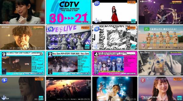[TV-Variety] ＣＤＴＶサタデー#1344 最新TOP30＆ヒゲダン・ミレパ特集 (2021.02.27)