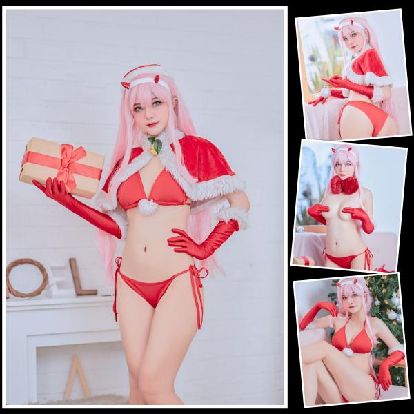 [Cosplay] Azami – Zero Two Xmas (Darling in the Franxx)