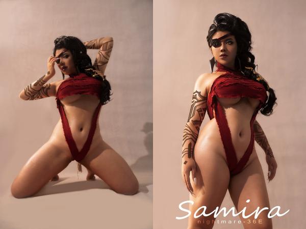 [Cosplay] nightmare-36e – Desert Rose Samira (League of Legends)