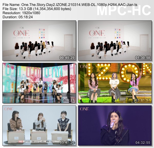 [TV-Variety] 아이즈원 – ONLINE CONCERT ONE, THE STORY Day 2 (2021.03.14)