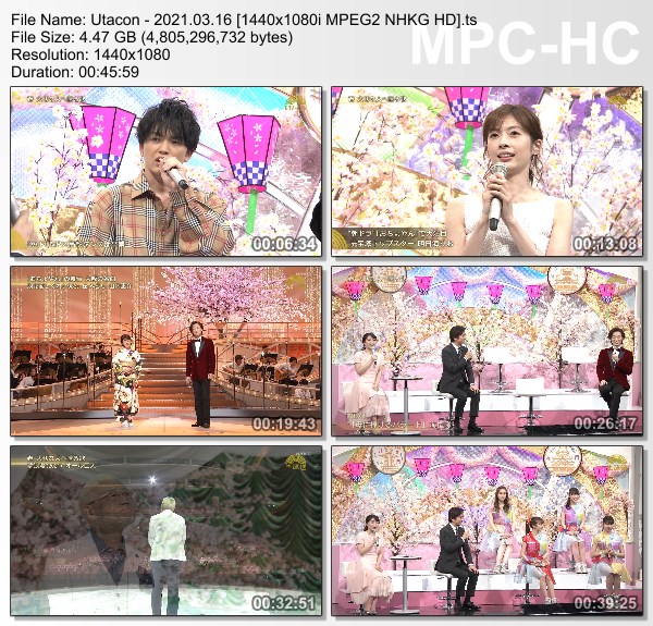 [TV-Variety] うたコン – 2021.03.16