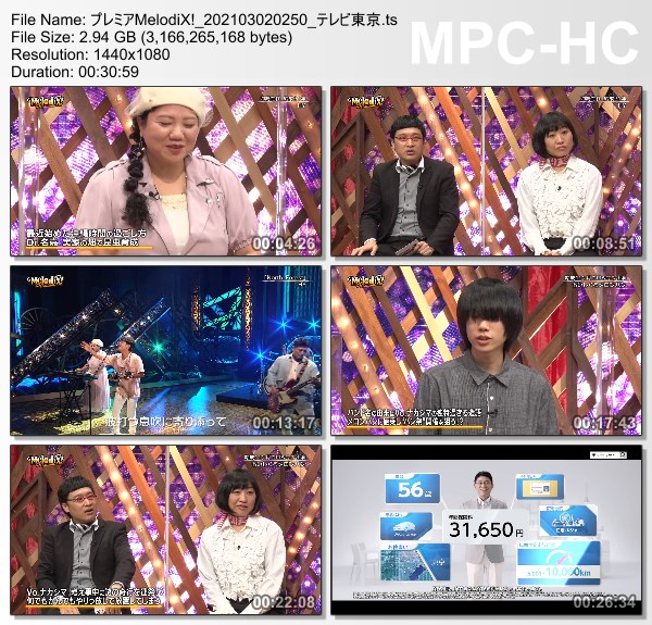 [TV-Variety] プレミアMelodiX! – 2021.03.01