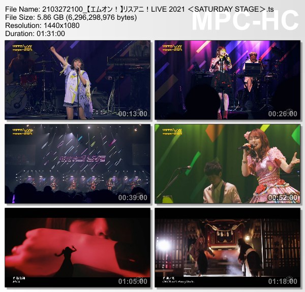 [TV-Variety] リスアニ！LIVE 2021 ＜SATURDAY STAGE＞ (M-ON! HD 2021.03.27