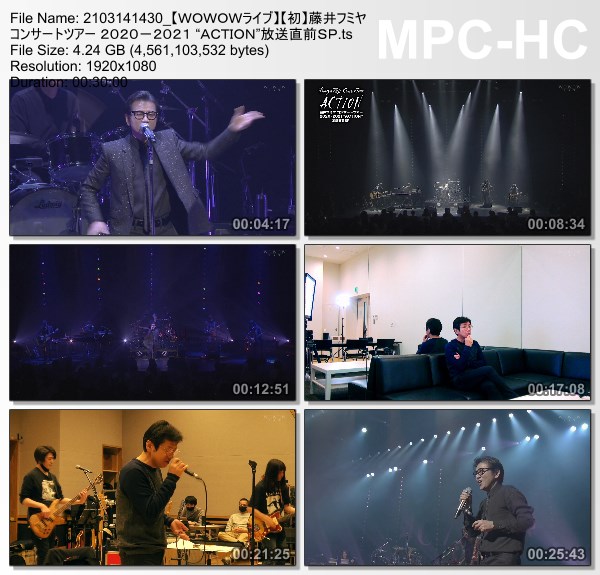 [TV-Variety] 藤井フミヤ コンサートツアー 2020-2021 “ACTION”放送直前SP (WOWOW Live 2021.03.14)