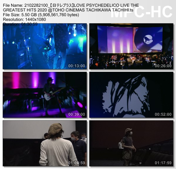 [TV-Variety] LOVE PSYCHEDELICO LIVE THE GREATEST HITS 2020 @TOHO CINEMAS TACHIKAWA TACHIHI (NTV+ HD …