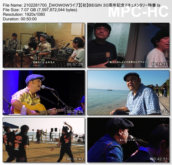 [TV-Variety] BEGIN 30周年記念ドキュメンタリー特番 (WOWOW Live 2021.02.28)