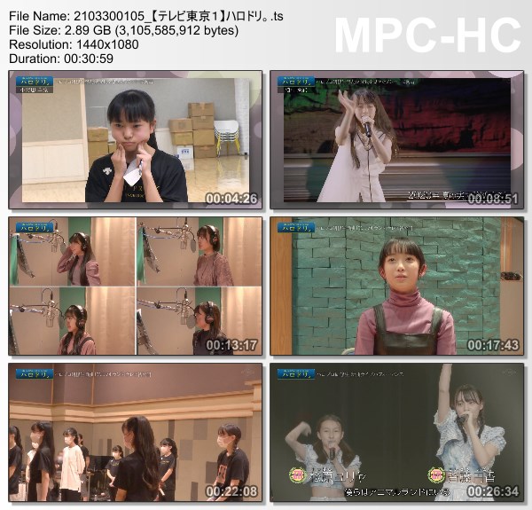 [TV-Variety] ハロドリ。 – 2021.03.29