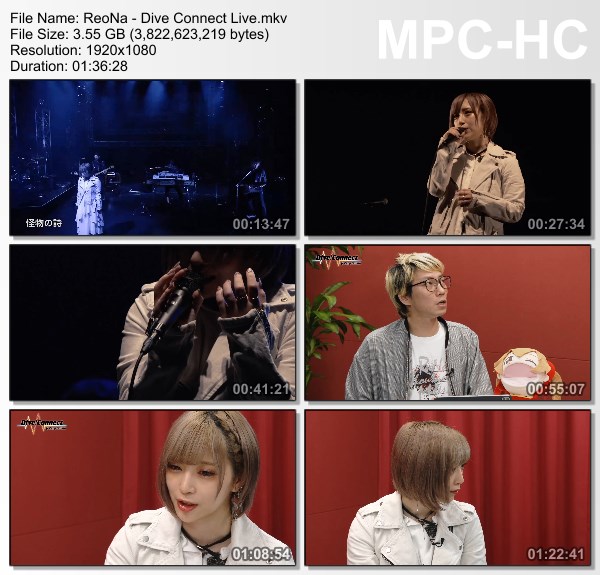 [TV-Variety] ReoNa – Dive Connect at Zepp Online 2020
