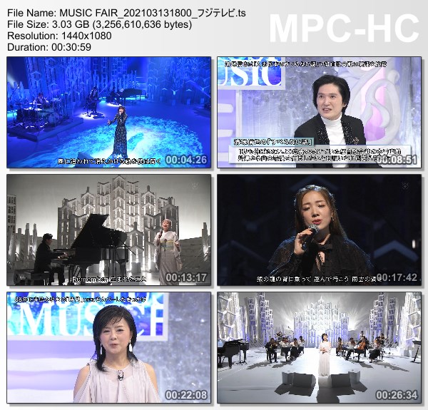 [TV-Variety] MUSIC FAIR – 2021.03.13