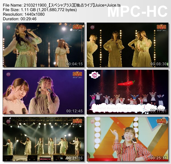 [TV-Variety] Juice=Juice – スペシャプラス！precious STAGE 〜Juice=Juice〜 (SSTV+ HD 2021.03.21)