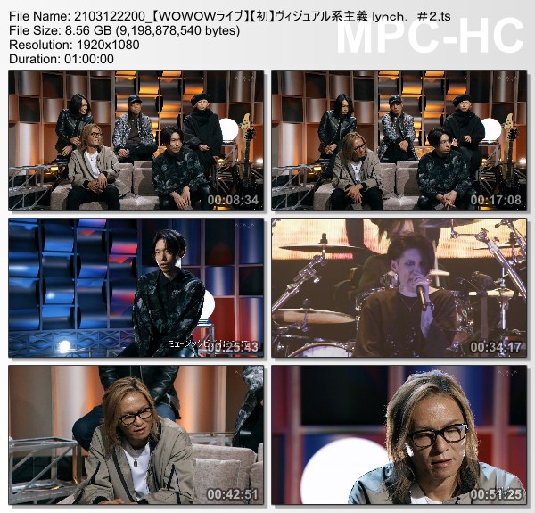 [TV-Variety] ヴィジュアル系主義 lynch. #2 (WOWOW Live 2021.03.12)