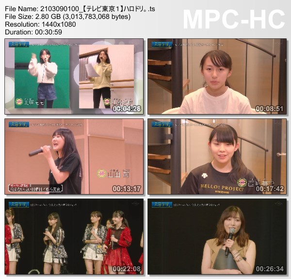 [TV-Variety] ハロドリ。 – 2021.03.08
