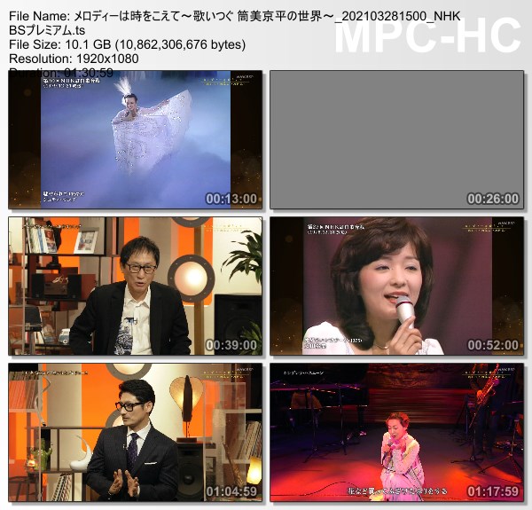 [TV-Variety] メロディーは時をこえて〜歌いつぐ 筒美京平の世界〜 (NHK BSプレミアム 2021.03.28)