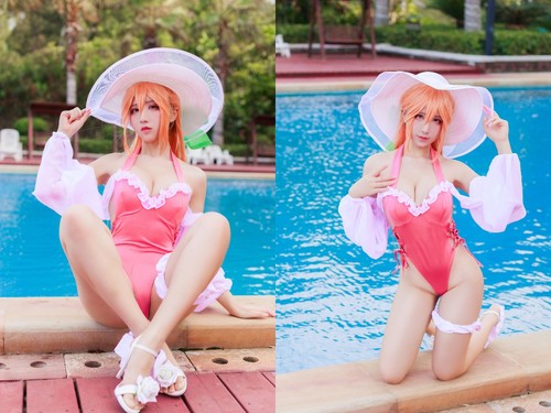 [Cosplay] Jean 九曲Jean – Richelieu Swimsuit (Azur Lane)