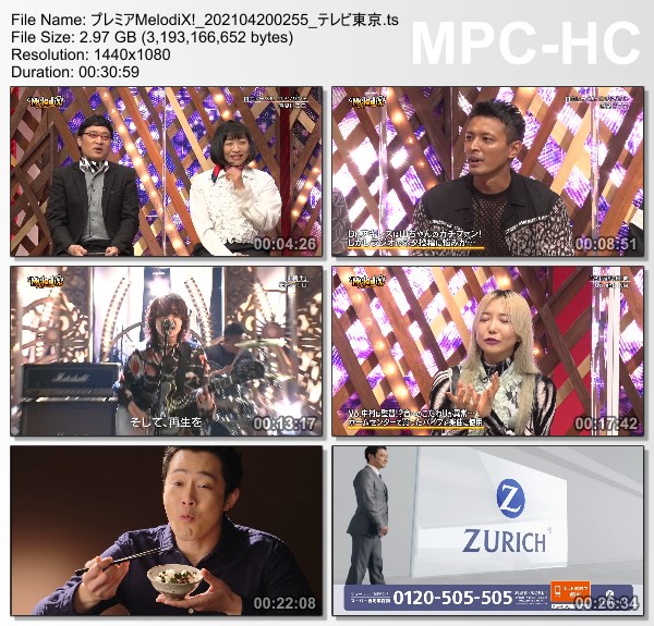 [TV-Variety] プレミアMelodiX! – 2021.04.19