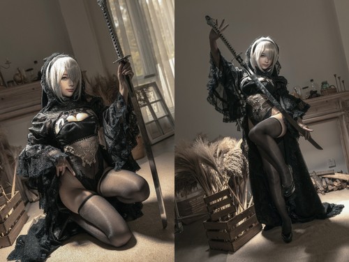 [Cosplay] Chun Momo 蠢沫沫 – NieR: Automata Black Bride 尼尔纪元 黑花嫁