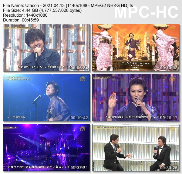 [TV-Variety] うたコン – 2021.04.13
