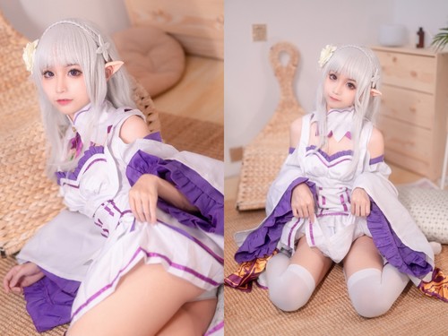 [Cosplay] Chun Momo 蠢沫沫 – Emilia 艾米利亚 (Re:Zero)