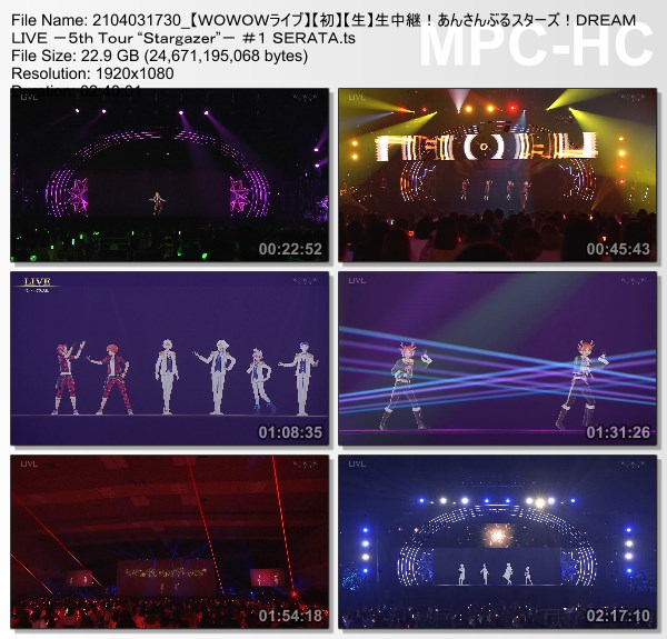 [TV-Variety] あんさんぶるスターズ！DREAM LIVE -5th Tour “Stargazer”- #1 SERATA (WOWOW Live 2021.04.03)