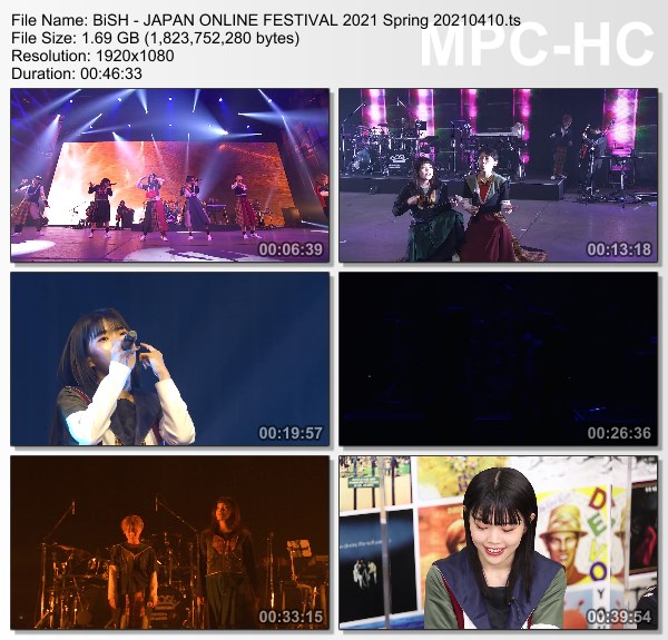 [TV-Variety] BiSH – JAPAN ONLINE FESTIVAL 2021 Spring (2021.04.10)