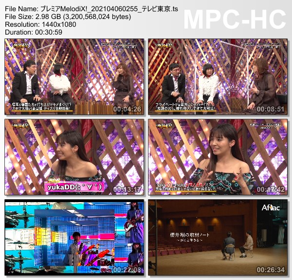 [TV-Variety] プレミアMelodiX! – 2021.04.05