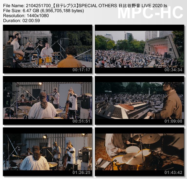 [TV-Variety] SPECIAL OTHERS 日比谷野音 LIVE 2020 (NTV+ HD 2021.04.25)