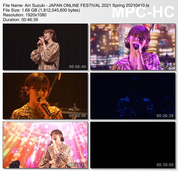 [TV-Variety] 鈴木愛理 – JAPAN ONLINE FESTIVAL 2021 Spring (2021.04.10)