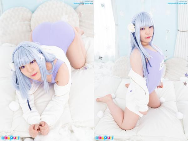 [Cosplay][cospuri 0142] Natsumi Hayakawa – Emilia (Re:Zero)