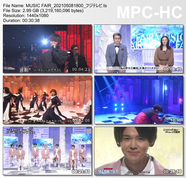 [TV-Variety] MUSIC FAIR – 2021.05.08