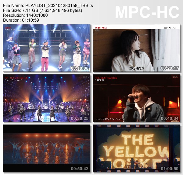 [TV-Variety] PLAYLIST – 2021.04.27
