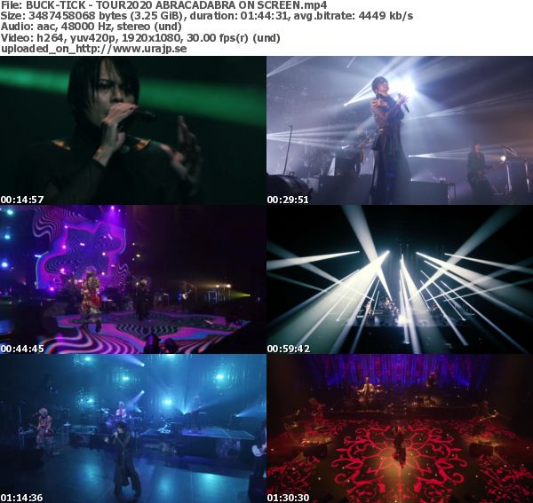 [TV-Variety] BUCK-TICK – TOUR2020 ABRACADABRA ON SCREEN