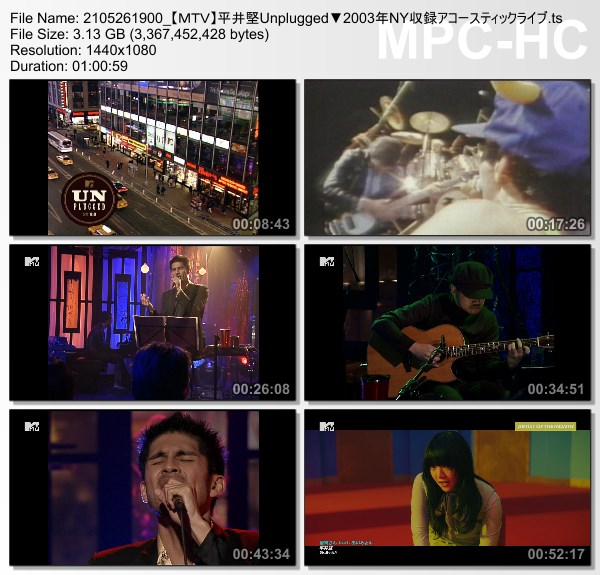 [TV-Variety] 平井堅 – MTV Unplugged: Ken Hirai (MTV HD 2021.05.26)