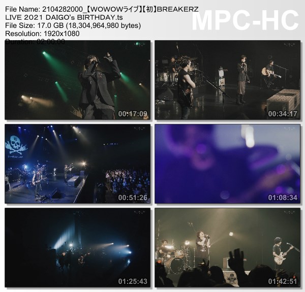 [TV-Variety] BREAKERZ LIVE 2021 DAIGO’s BIRTHDAY (WOWOW Live 2021.04.28)