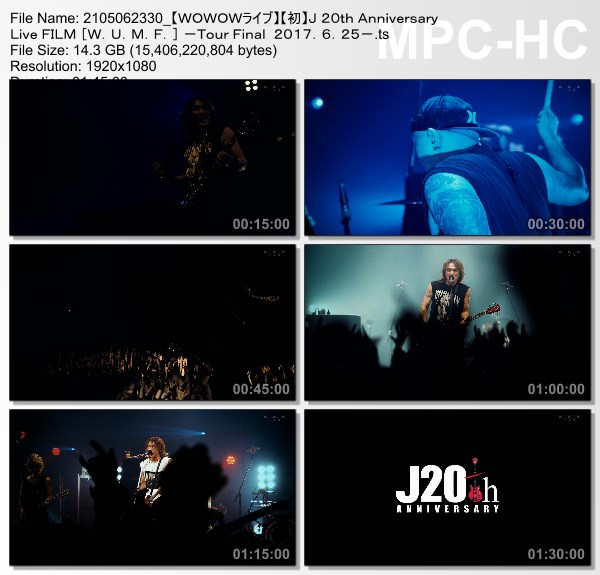 [TV-Variety] J 20th Anniversary Live FILM [W.U.M.F.] -Tour Final at EX THEATER ROPPONGI 2017.6.25- (WOWOW Live 2021.05.06)
