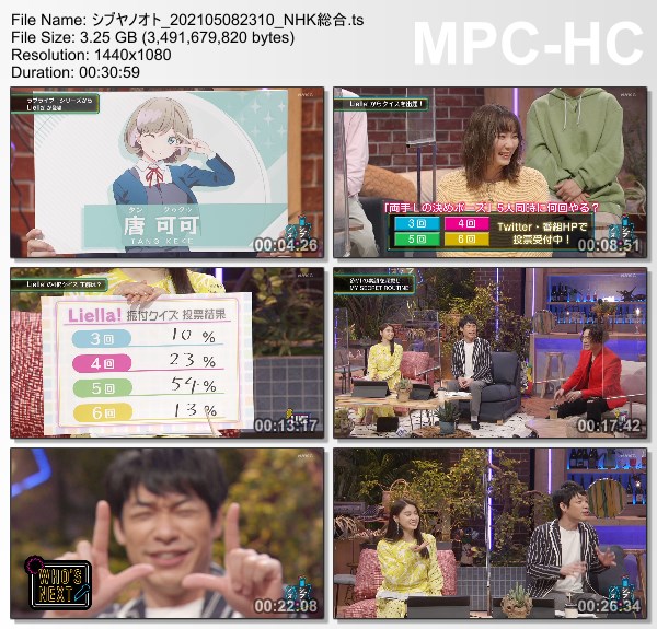 [TV-Variety] シブヤノオト – 2021.05.08