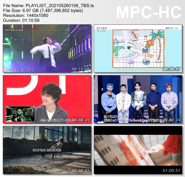 [TV-Variety] PLAYLIST – 2021.05.25