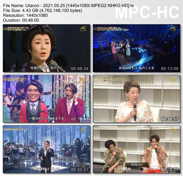 [TV-Variety] うたコン – 2021.05.25