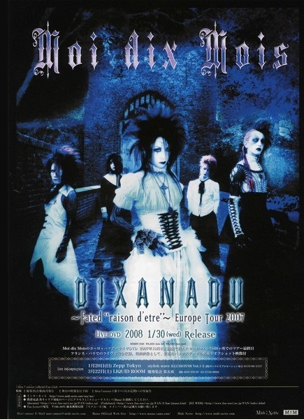 [TV-SHOW] MOI DIX MOIS – DIXANADU FATED “RAISON D’ETRE” – EUROPE TOUR 2007 (2008.01.30) (DVDVOB)
